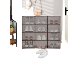 Cajas para guardar zapatos, diseño apilable, material acrílico transparente OEM
