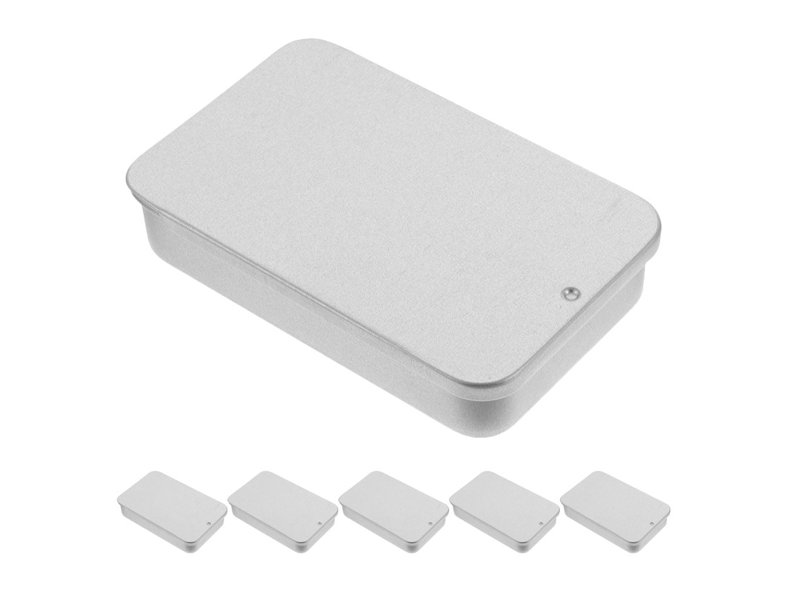 Caja De Hojalata Con Tapa Metálica Deslizante, Utilizada Para Guardar Dulces Y Joyas.