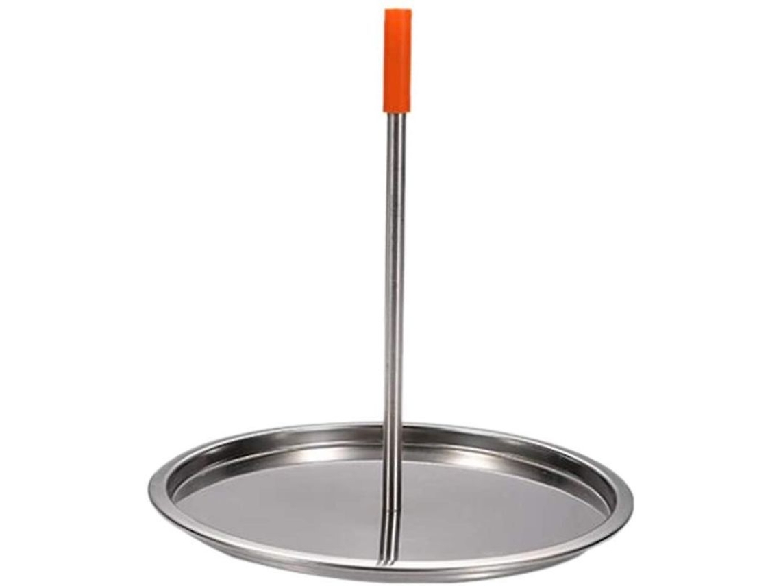 Asador Vertical De Acero Inoxidable Para Barbacoa, Con Rejilla Extraíble Para Asar Carne (1 Unidad, Color Plata)