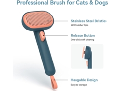 Cepillos Para Mascotas Con Diseño De Un Solo Toque (verde)