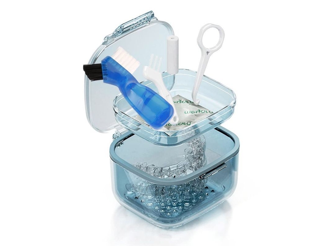 Kit de limpieza de aparatos dentales 2026dn con herramienta para quitar brackets y accesorios.