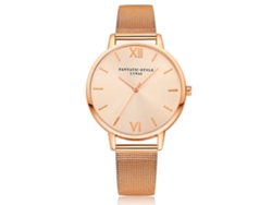 Reloj De Pulsera Analógico De Cuarzo Informal Para Mujer Gaiety Con Correa De Pu Y Esfera Redonda Azul.