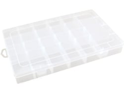 Nuobesty Caixa Organizadora Transparente Com Vários Compartimentos Para Pequenos Acessórios, Ideal Para Guardar Acessórios Pequenos.