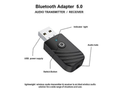 Transmissor E Receptor Bluetooth 5.0 Usb Estéreo Com Bluetooth, Rca E Aux De 3,5 Mm Para Tv, Pc, Fones De Ouvido, Sistema De Som Doméstico E Auto