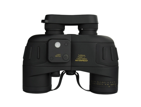Prismáticos CHRONUS 7X50 Impermeable Pesca Observación de Aves Safari Negro