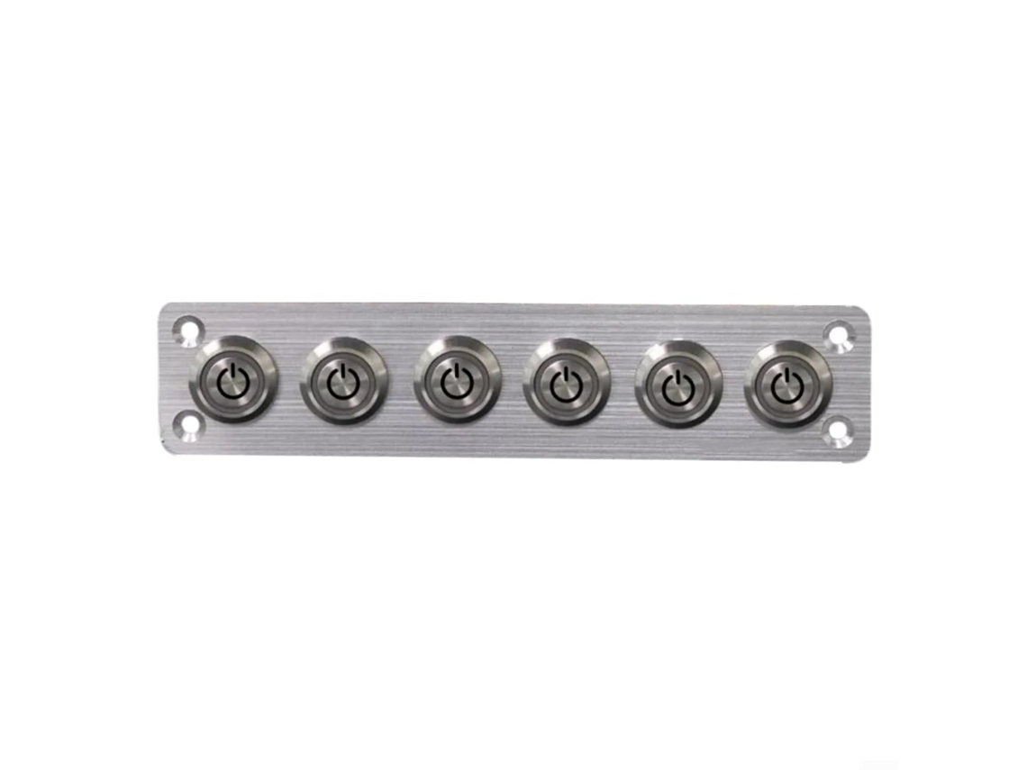 Panel De Interruptores Pulsadores Con 4/6 Interruptores, Ip65