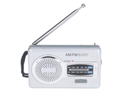 Radio portátil AM/FM 2026 con batería, material plástico impermeable, receptor de radio para entretenimiento al aire libre (bc r2033)