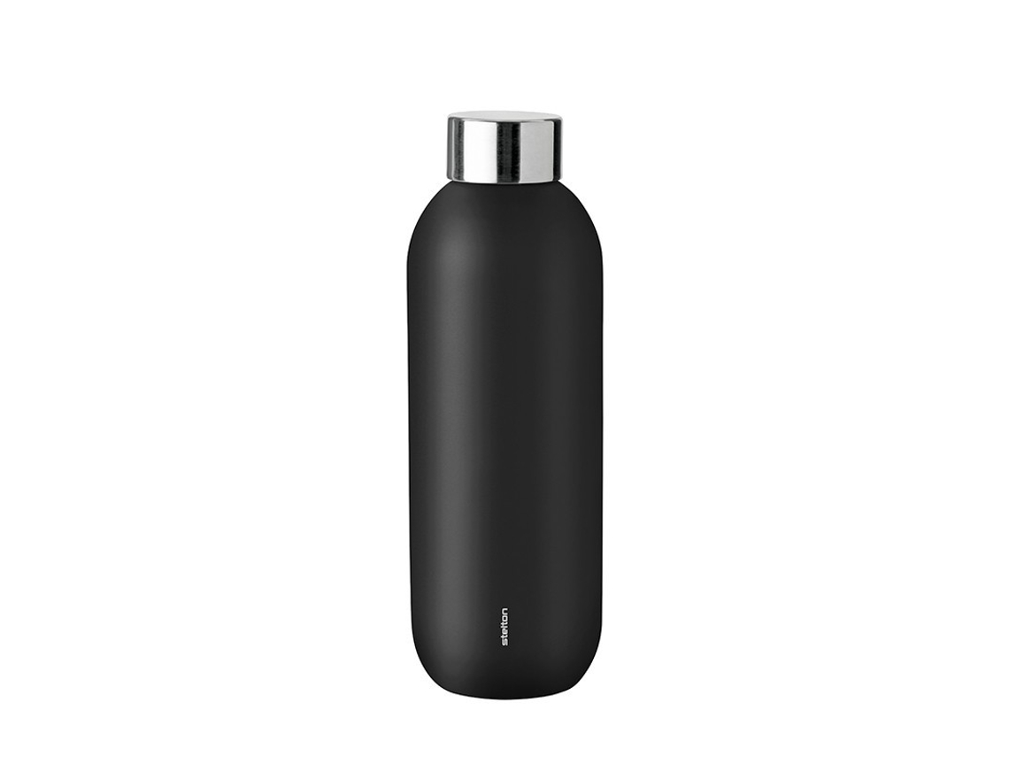 Botella de Agua 600Ml - Keep Cool Negro STELTON