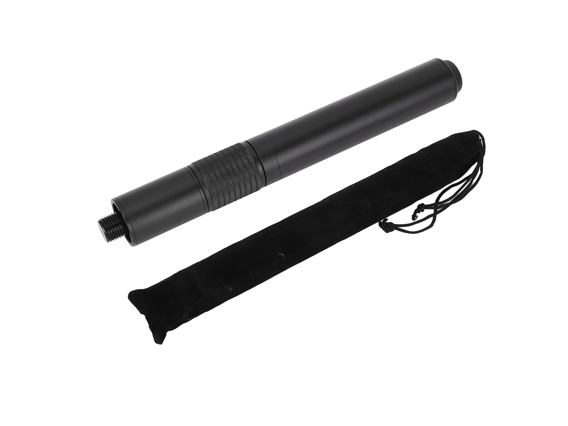 Extensión Para Taco De Billar Con Mango Telescópico Ajustable (240-340 Mm) En Aluminio Con Protector.