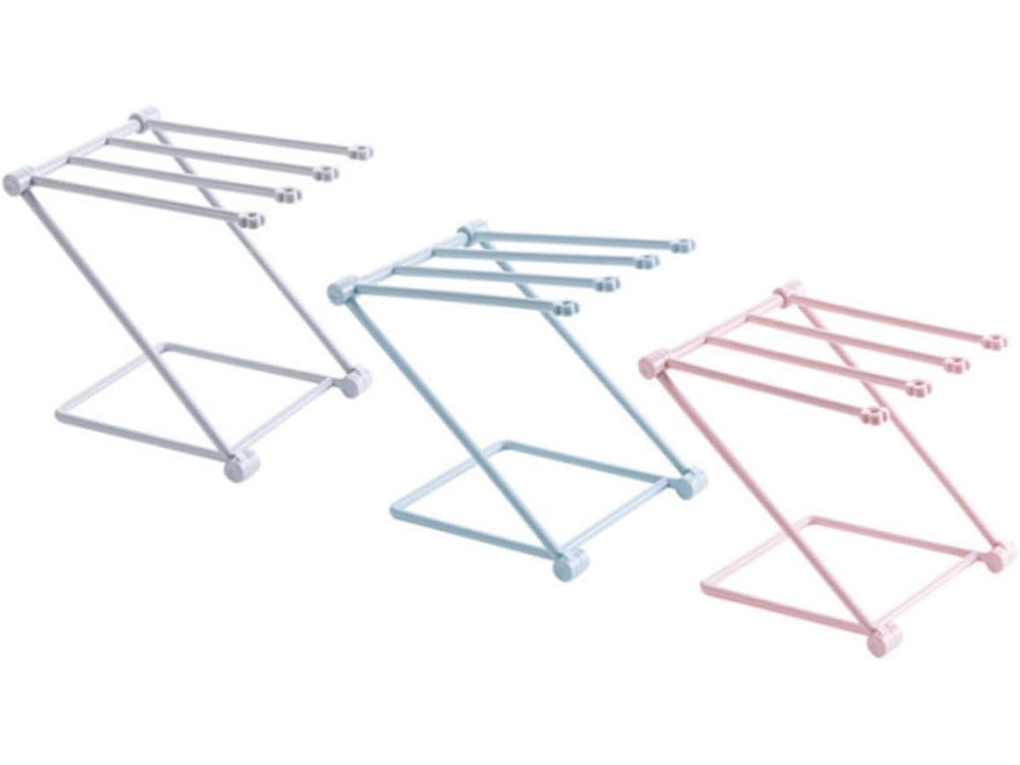 Toallero vertical plegable de 3 piezas, almacenamiento multifuncional para cocina y baño, secado rápido y secado lento