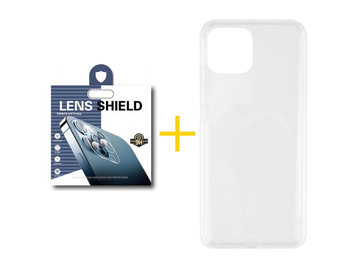 Pack 1 X Película de Cámara trasera + Funda GANDY por Apple iPhone 16 Pro Max Silicona Líquida Incoloro Clear