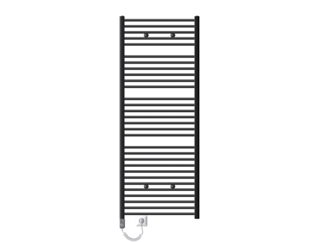 Radiador Eléctrico de Baño con Barra Calefactora 1200W 750x1800 mm Antracita LUXEBATH