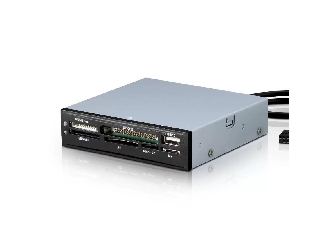 Lector de tarjetas integrado, robusto y duradero, de 3,5 pulgadas, con conector USB 2.0, compatible con tarjetas CF/SD/MS/XD/M2.