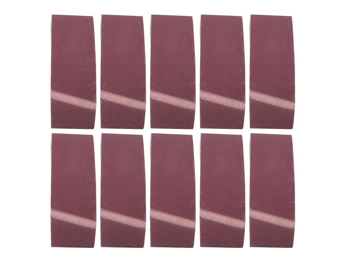 10 tiras abrasivas de lijado de 457x75 mm, óxido de aluminio, grano 320 para lijadora