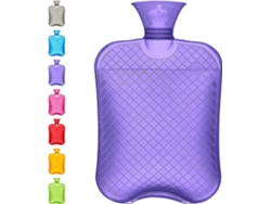 Botella De Agua Caliente 1.8l Premium Clásica, Alivio Del Dolor, Morado