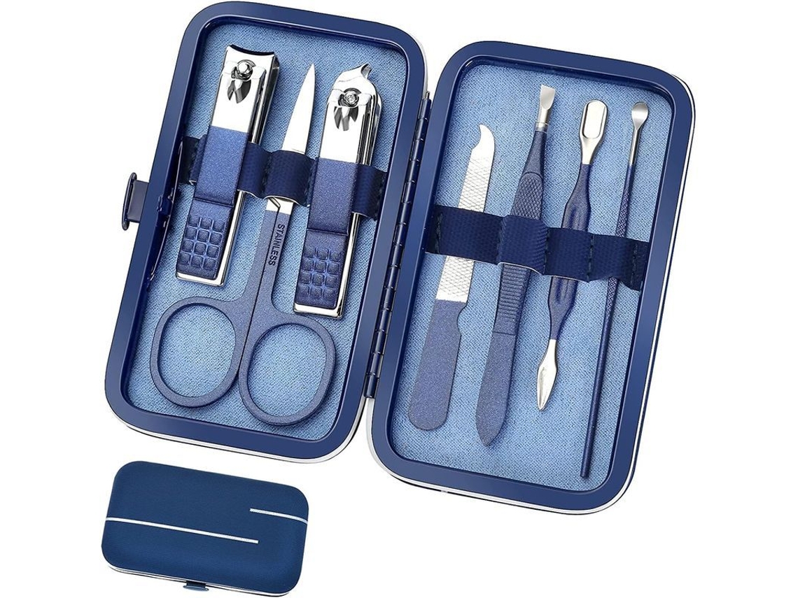 Set De Manicura 8 En 1, Kit Portátil Con Cortaúñas, Imprescindible Para Viajes, Boh