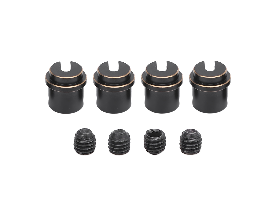 Ymsl Soporte De Amortiguador Para Scx10 Pro Axl03028 Coche Rc Crawler 1/10 Piezas De Mejora Negro Oro Latón Hxl