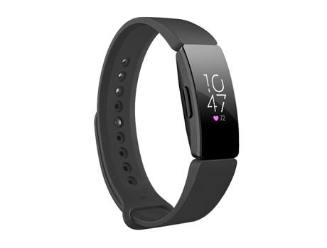 Correa de reloj inteligente con clip a presión para Fitbit Inspire HR (negro)