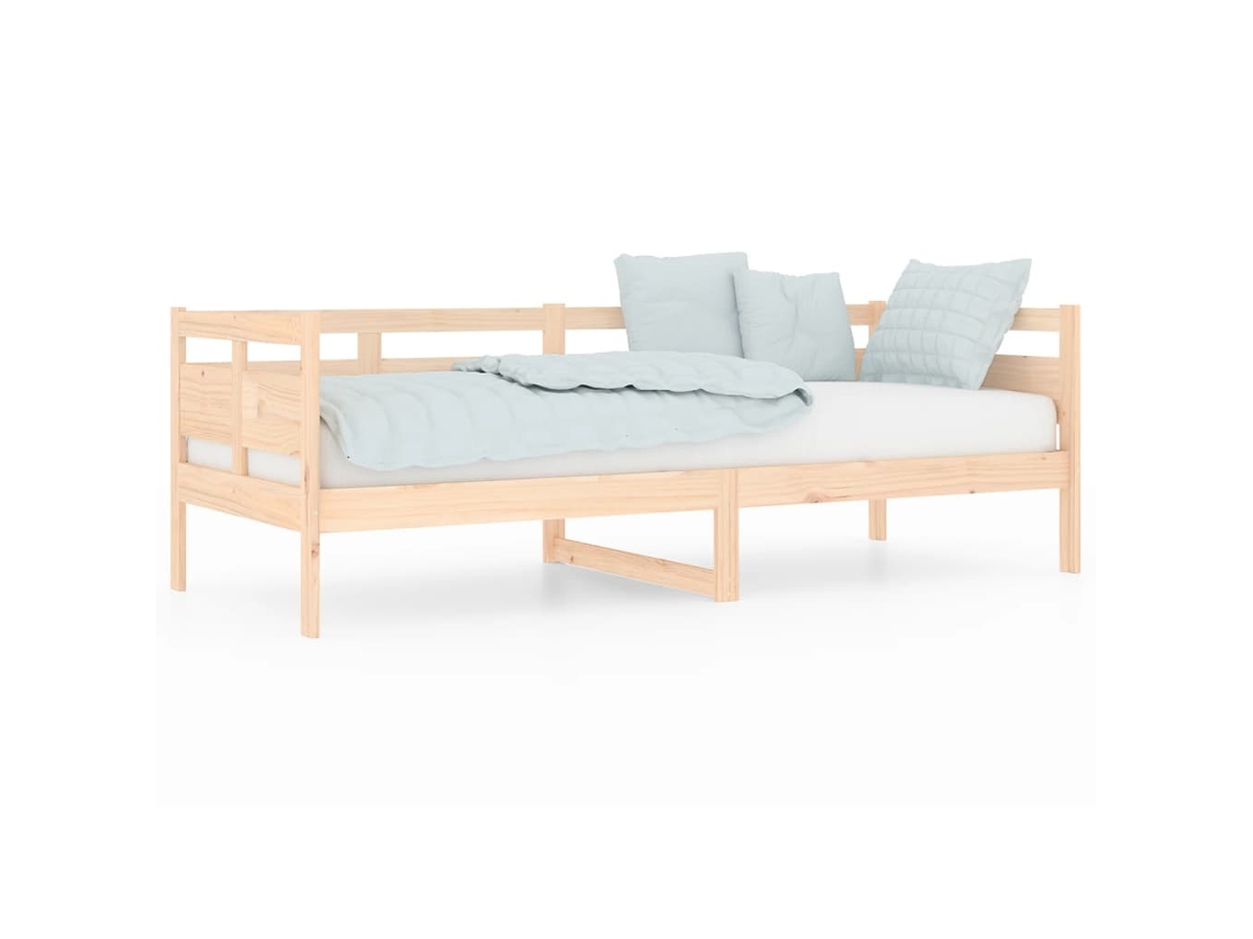 Sofá cama VIDAXL Marrón Madera de pino (80x200 cm)