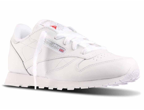 Zapatillas REEBOK Classic Leather Niños (32.5 - Blanco)
