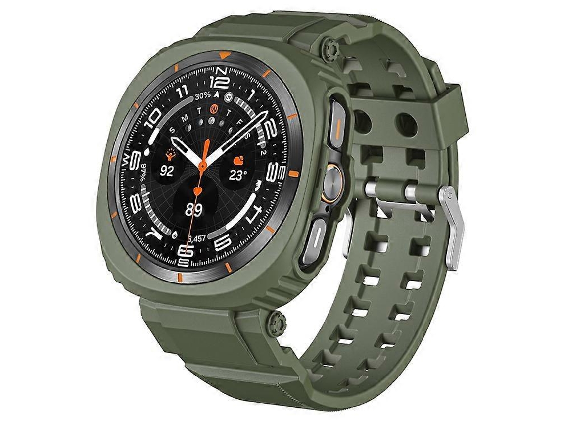 Correa de reloj compatible con Samsung Galaxy Watch Ultra 47 mm, TPU PC transpirable integrada con estuche Saisiyiky