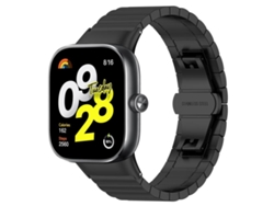 Pulsera para Xiaomi Band 9 Pro / 8 Pro / Redmi Watch 6 / 5 - Acero inoxidable - Textura de bambú con un solo eslabón