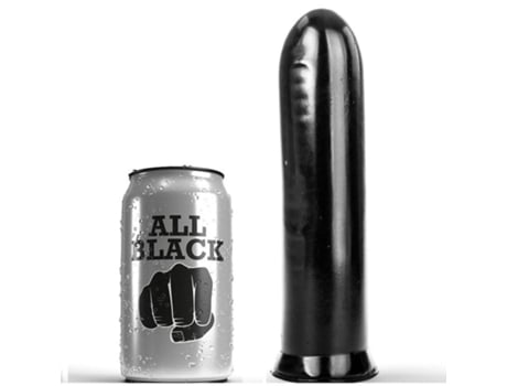 Estimulador ALL BLACK Dildo (19 cm)