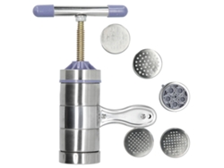Máquina manual para hacer pasta de acero inoxidable con 5 cabezales de molde