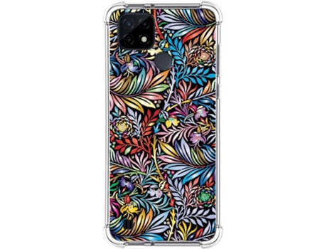 Carcasa Realme C21 TUMUNDOSMARTPHONE Dibujos Antigolpes Flores 04 Multicolor