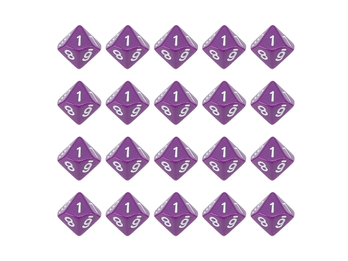 Dados Plásticos (decoração E Acessório De Jogo)