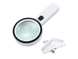 2026rebe-lupa De Mano Fuerte 30x Con 12 Led Y Luz Uv, Lente 4.3 Pulgadas,detector De Falsificaciones,regalo Para Mayores