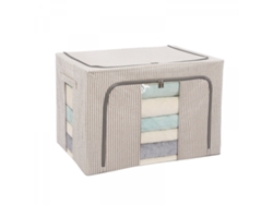 Cajas de almacenamiento de ropa plegables, estructura metálica apilable, ropa