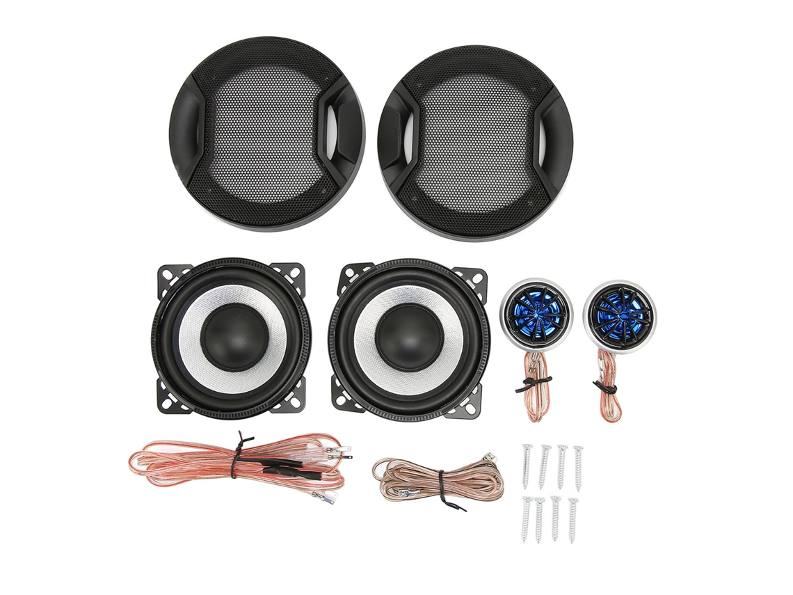 Alto-falante Coaxial Para Carro 4 Polegadas 120w Tweeter Subwoofer Com Sistema De Som Estéreo Para Carro E Caminhão