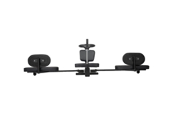 Máquina para estirar piernas, ángulo máximo de estiramiento de 180°, construcción de acero resistente, color negro OEM