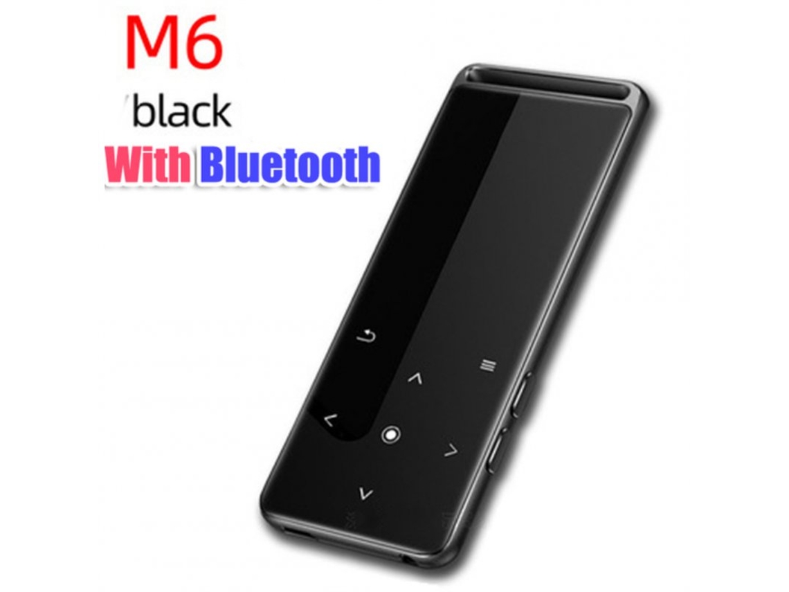 Lector MP3 M6 Bluetooth Compatible Mp4 Player Lossless 10 Configuración Brillo Mp5Mp6 Walkman Fm Radio Ebook Grabadora de voz Compatible con tarjeta TF Sin memoria
