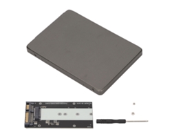 Enclosure Ssd Ngff M.2 Para Sata3.0 6gbps Dissipação De Calor Ultra Fino 2.5in Adaptador Cinza