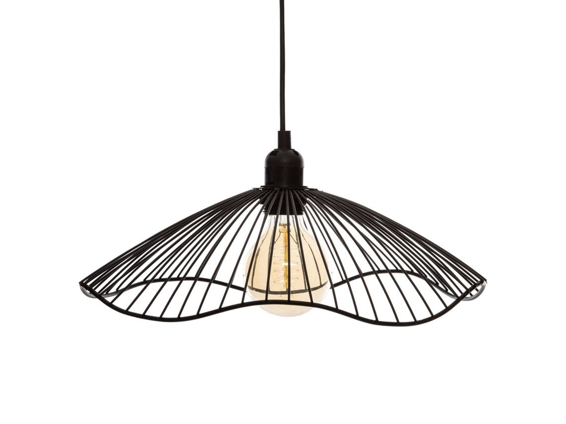 Lámpara colgante de techo Well Home con pantalla de metal de 34 cm, moderna y elegante Wellhome