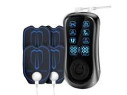 Masajeador Muscular Eléctrico Profesional Tens De Cuatro Piezas Con Mini Pulsos Y 6 Modos.