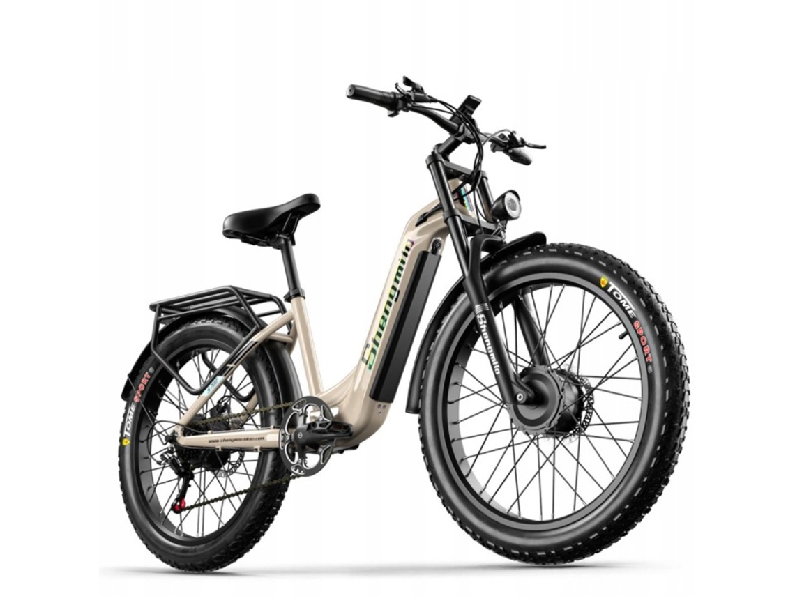 Bicicleta Eléctrica Shengmilo S700 Con Doble Motor De 1000 W × 2, 48 V, 17,5 Ah, 45 Km/h, Ruedas De 26", 160 Nm, 2026