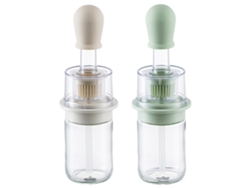 Set de 2 dosificadores de aceite con cepillo, 180ml, para cocina y barbacoa NEVEANCE