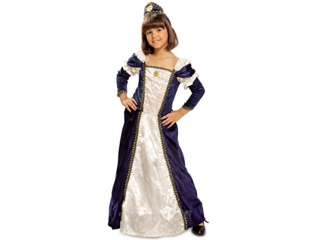 Disfraz de Niña DISFRAZZES Dama Medieval Morado (Talla: 7 a 9 años)