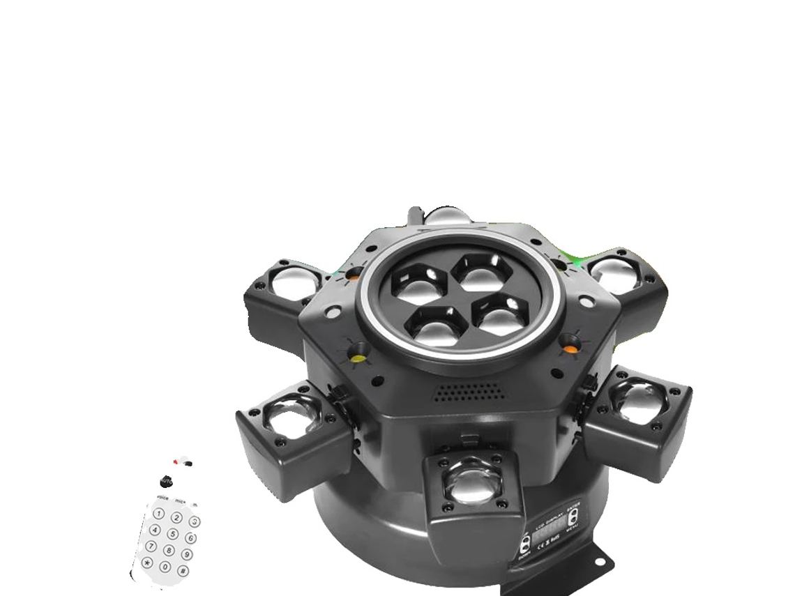 Faro delantero con haz móvil, efectos multicolor, opciones de control versátiles, enchufe OEM