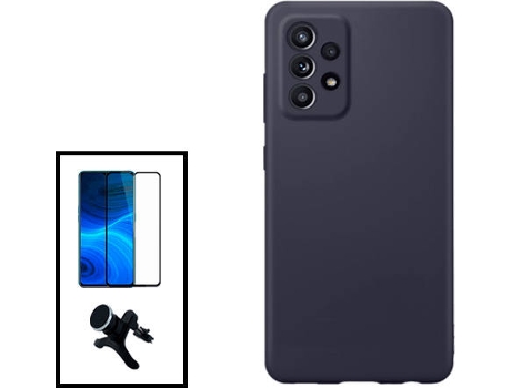 Kit Carcasa + Protector de Pantalla + Soporte Samsung Galaxy A33 5G GIFT4ME Negro