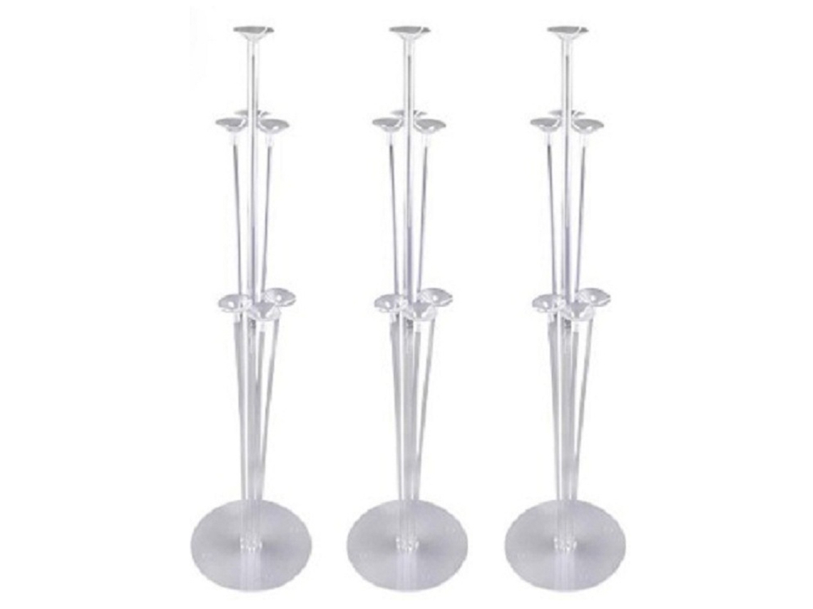 Kit de Soporte para Globos, Soporte Transparente para Globos de Fácil Montaje, Uso Amplio en Varias Celebraciones, Construcción Duradera que Garantiza Larga Vida LAOPIPFU