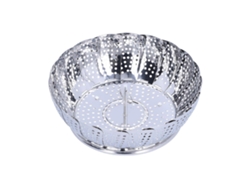 Cesta vaporera plegable multifuncional de acero inoxidable, accesorio de cocina.