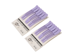 2026-12 Presilhas Pentatadas para Separar e Posicionar o Cabelo, Presilhas Antiderrapantes em ABS, 11,3 cm, Vermelhas, para Uso Doméstico e em Casa