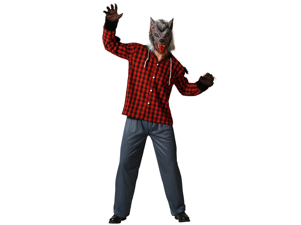 Disfraz Hombre Lobo Con Camisa De Cuadros Y Pantalón Para Adulto M Atosa