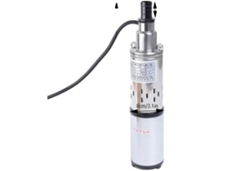 Bomba de agua sumergible, acero inoxidable, compatible con energía solar, UE, 48 V, plateada
