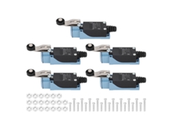 5 Peças Interruptor Limite Com Alavanca Rolo Ip66 Rotativo Ajustável Momentâneo 380v