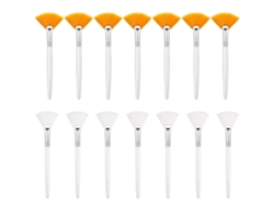 14 pinceles para mascarillas faciales, pinceles de aplicación en abanico con ácido, pinceles suaves para mascarillas de arcilla y crema.